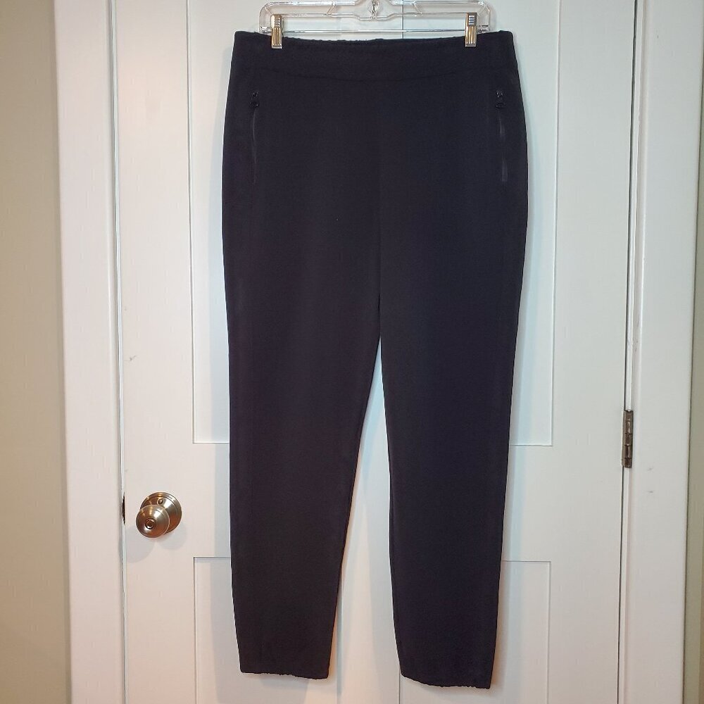 JAMES PERSE Y/OSEMITE SZ L  Womens Black Pull-on Athletic Track Wool-blend Pants